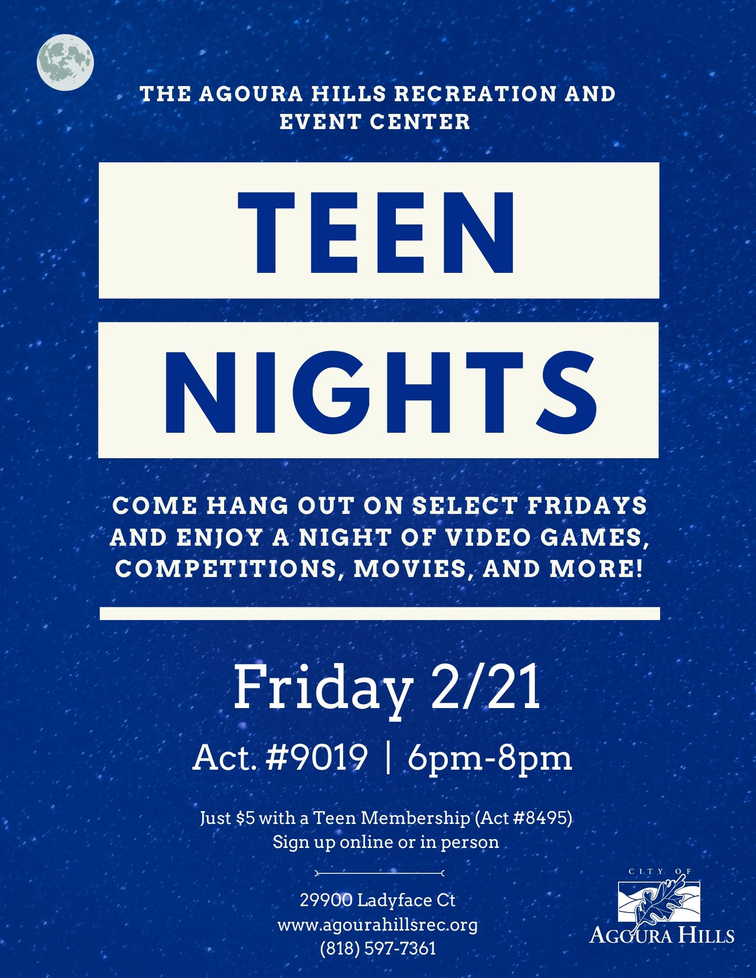 Teen Nights 2/21/20