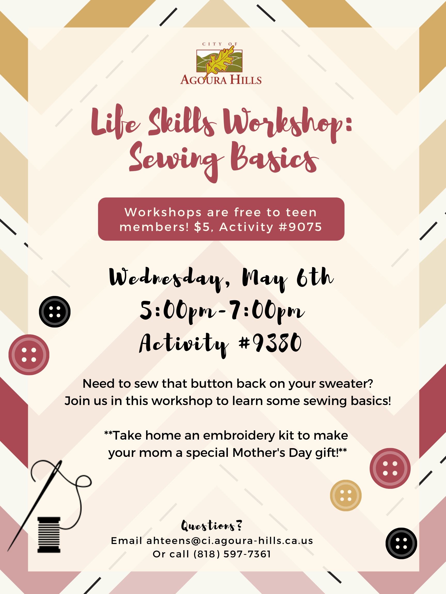 Sewing Workshop 5/6/20