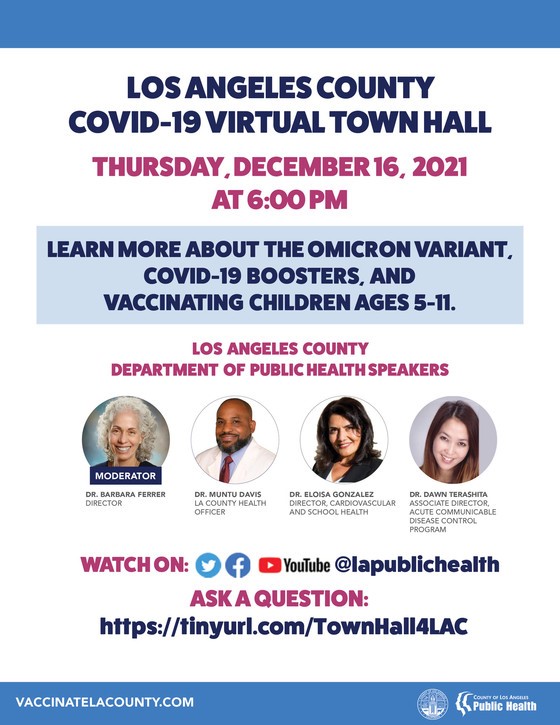 Public Health COVID-19 Virtual Town Hall